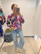 Load image into Gallery viewer, Maude Cobalt Floral Ashley Top
