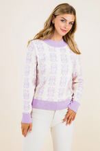 Load image into Gallery viewer, Lilac Floral Sweater
