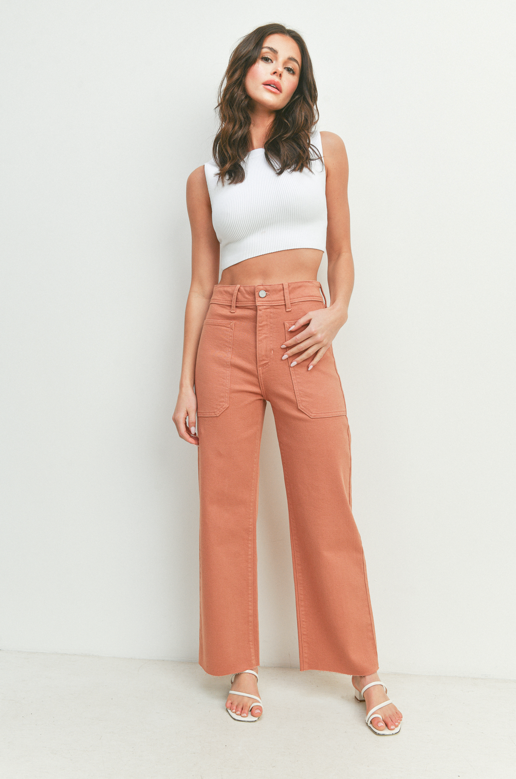 Just Black Denim HR Utility Wide Leg