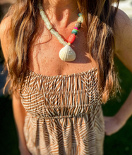 Load image into Gallery viewer, Twine &amp; Twig Calypso Tribal Shell Necklace
