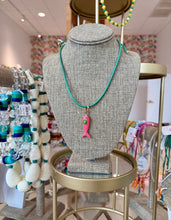 Load image into Gallery viewer, Smith and Co Teal Fish Necklace
