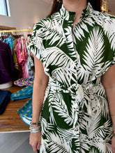 Load image into Gallery viewer, La Mer Luxe Olive Tropics Amber Dress
