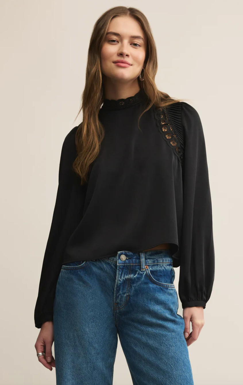 Z Supply Silvana Embroidered Top