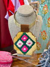 Load image into Gallery viewer, Orijinal Bright Kilim Pendant on Brass
