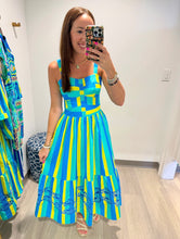 Load image into Gallery viewer, Alivia Aquatic Stripe Gianna Dress

