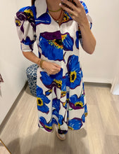 Load image into Gallery viewer, Dizzy Lizzie Big Poppy Montauk Dress
