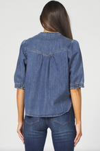 Load image into Gallery viewer, Dear John Dark Blue Sidney Top
