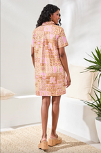Load image into Gallery viewer, Tribal Wisteria Button Placket Dress
