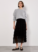 Load image into Gallery viewer, Wavy Tulle Midi Skirt
