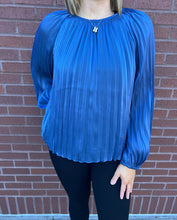 Load image into Gallery viewer, Midnight Metallic Blouse
