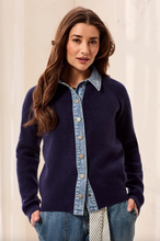 Load image into Gallery viewer, Tribal Denim Mixed Media Sweater
