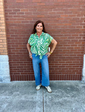 Load image into Gallery viewer, Tribal Grass Tie Front Top
