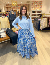 Load image into Gallery viewer, Paisley Blue Skirt
