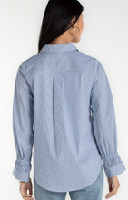 Load image into Gallery viewer, Liverpool Stripe Button Front Blouse
