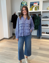 Load image into Gallery viewer, Stripe Tiered Ruffle Shirt
