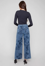 Load image into Gallery viewer, Charlie B Jacquard Wide Leg Flower Pant

