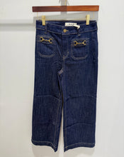 Load image into Gallery viewer, Charlie B Cropped Stretch Denim with Horsebit

