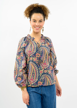 Load image into Gallery viewer, Ivy Jane Paisley Tassel Top
