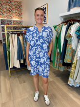 Load image into Gallery viewer, Tribal Baja Ruffle Notch Neck Dress
