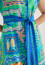 Load image into Gallery viewer, Alivia Fish Tiles Whitney Dress
