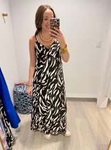 Load image into Gallery viewer, Apricot Animal Print Trapeze Cami Dress
