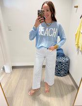 Load image into Gallery viewer, StitchDrop Blue Beach Sweater

