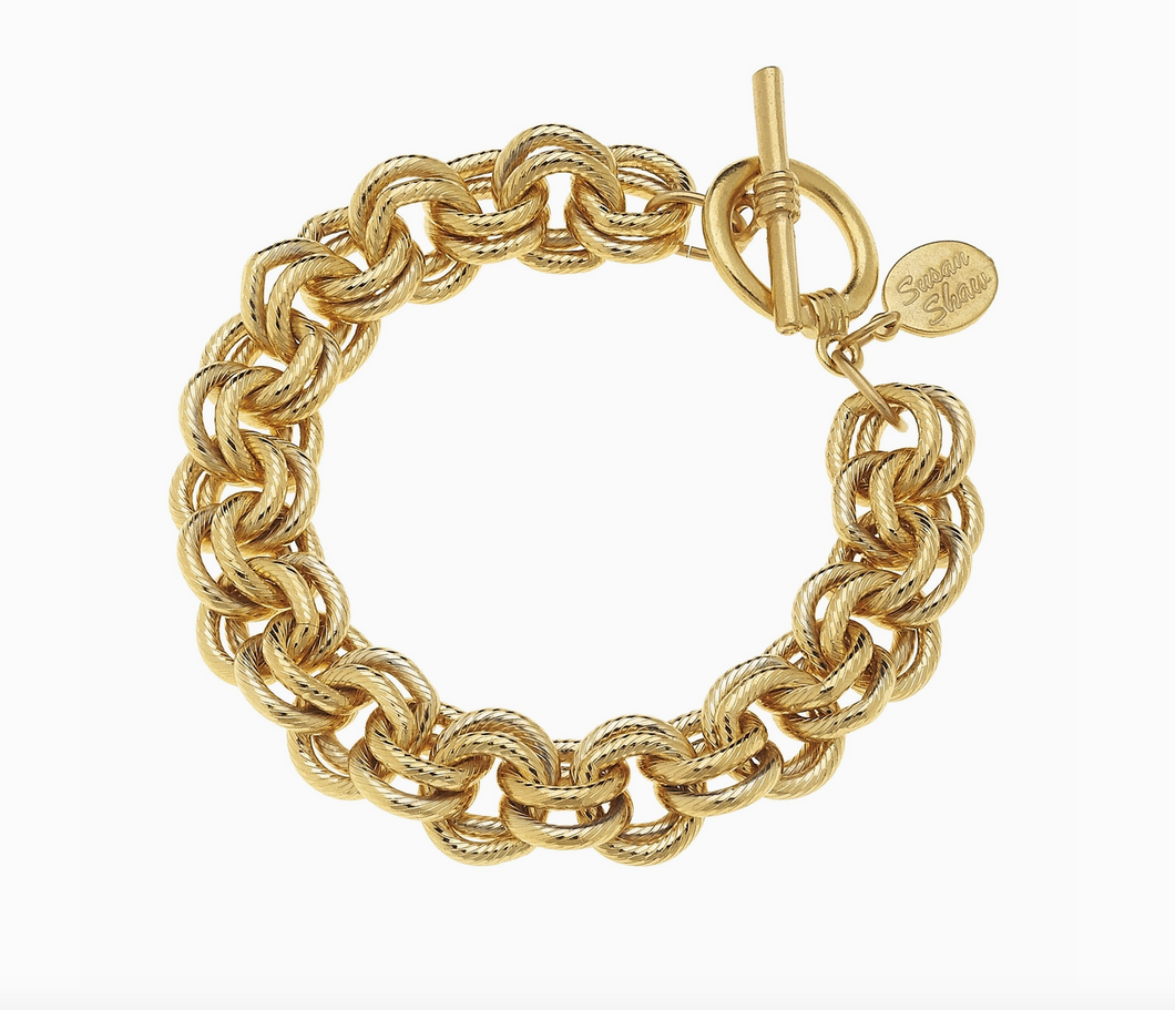 Susan Shaw Double Link Chain Bracelet
