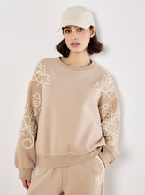 Load image into Gallery viewer, Floral Embroidered Sweatshirt
