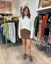 Load image into Gallery viewer, Moon River Stud Detail Mini Skirt
