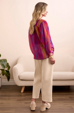 Load image into Gallery viewer, Tribal Tangored Flowy Dolman Blouse
