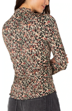 Load image into Gallery viewer, Liverpool Geo Ikat Mock Neck Knit Top
