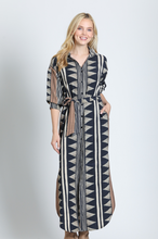 Load image into Gallery viewer, APNY Aztec Belted Maxi Dress
