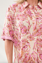 Load image into Gallery viewer, Tribal Tropical Linen Shirt Dress
