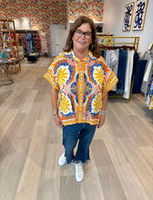Load image into Gallery viewer, Tru Luxe Scarf Print Poncho Top
