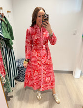 Load image into Gallery viewer, Just Darviny Papaya Mables Dress
