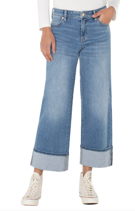 Liverpool Morgan Cuffed Wide Leg