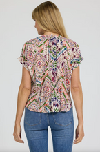 Load image into Gallery viewer, Dear John Tropical Ikat Julia Top
