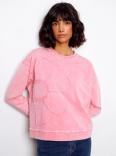 Load image into Gallery viewer, Charlie B Long Sleeve Flower Applique Pullover
