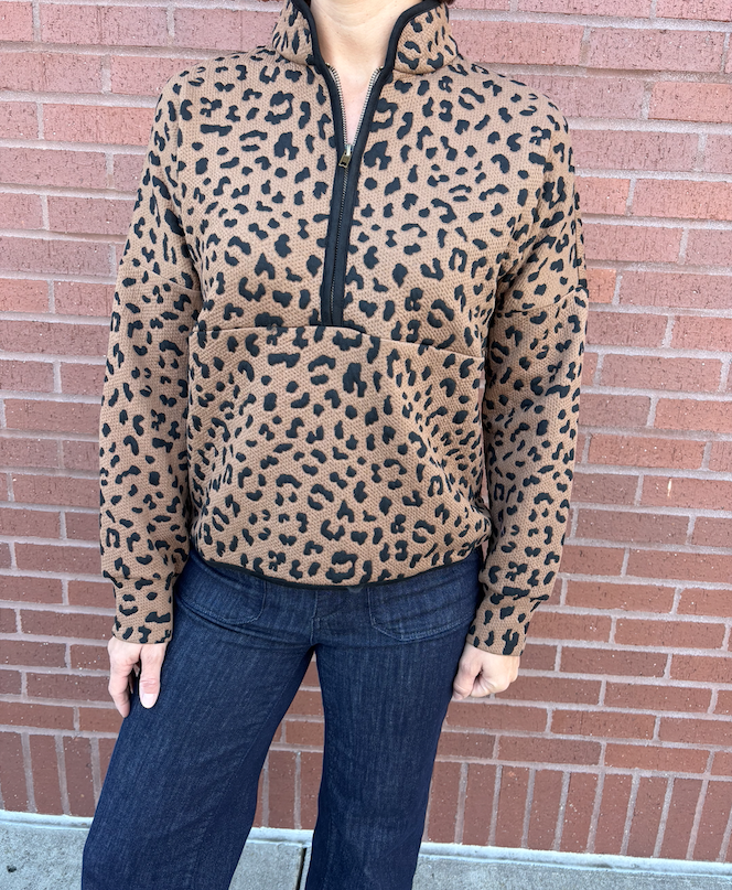 Cheetah Quarter Zip