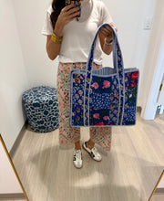 Load image into Gallery viewer, Quilted Large Tote Bag
