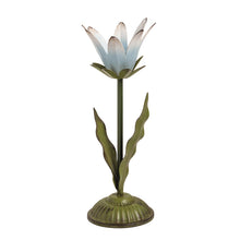 Load image into Gallery viewer, Large Metal Flower Candlestick Holder
