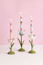 Load image into Gallery viewer, Large Metal Flower Candlestick Holder
