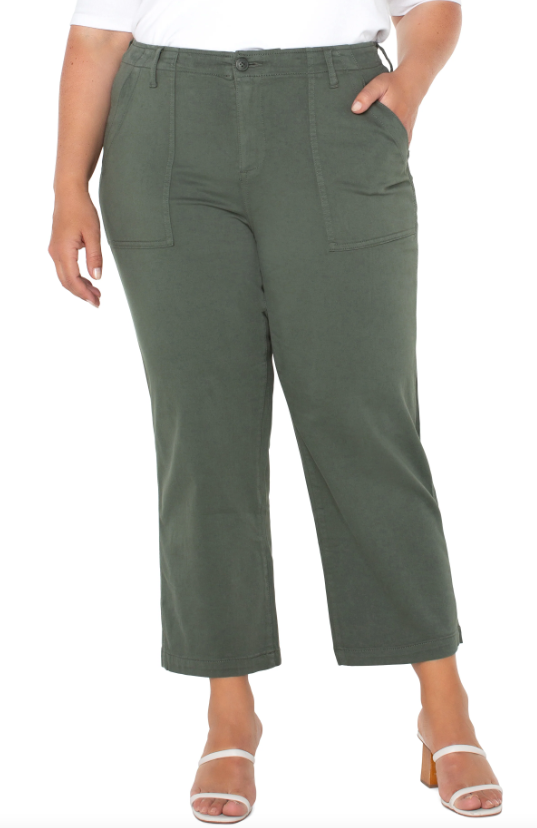 Liverpool Utility Crop Tab Hem