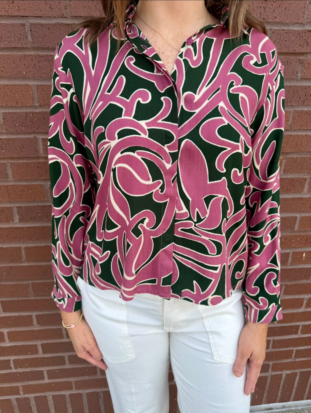Compania Mauve Scroll Top
