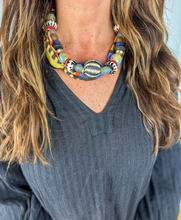 Load image into Gallery viewer, Twine and Twig Aztec Bandana Necklace

