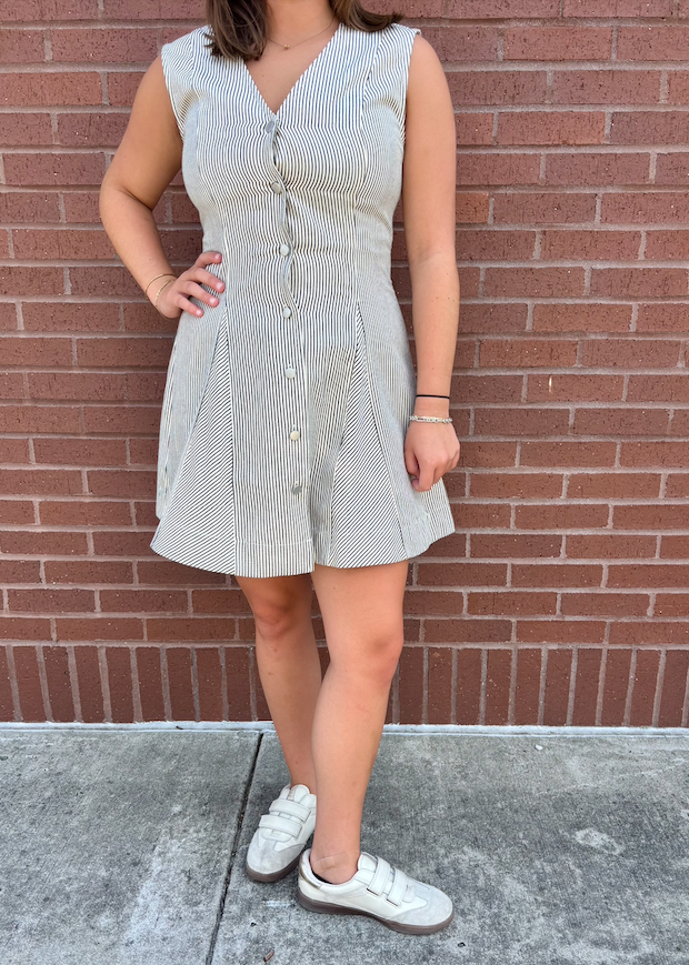 Greylin Zora Canvas Stripe Button Dress – The Farmer's Daughter