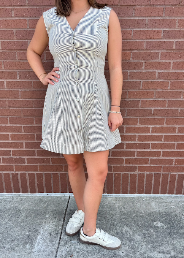 Greylin Zora Canvas Stripe Button Dress – The Farmer's Daughter