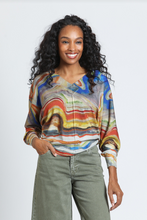 Load image into Gallery viewer, APNY Marbelized Earth V Neck Pullover
