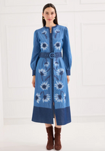 Load image into Gallery viewer, Alivia Denim Floral Suzie Dress
