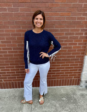 Load image into Gallery viewer, StitchDrop Midnight Blue Grayton Beach Sweater
